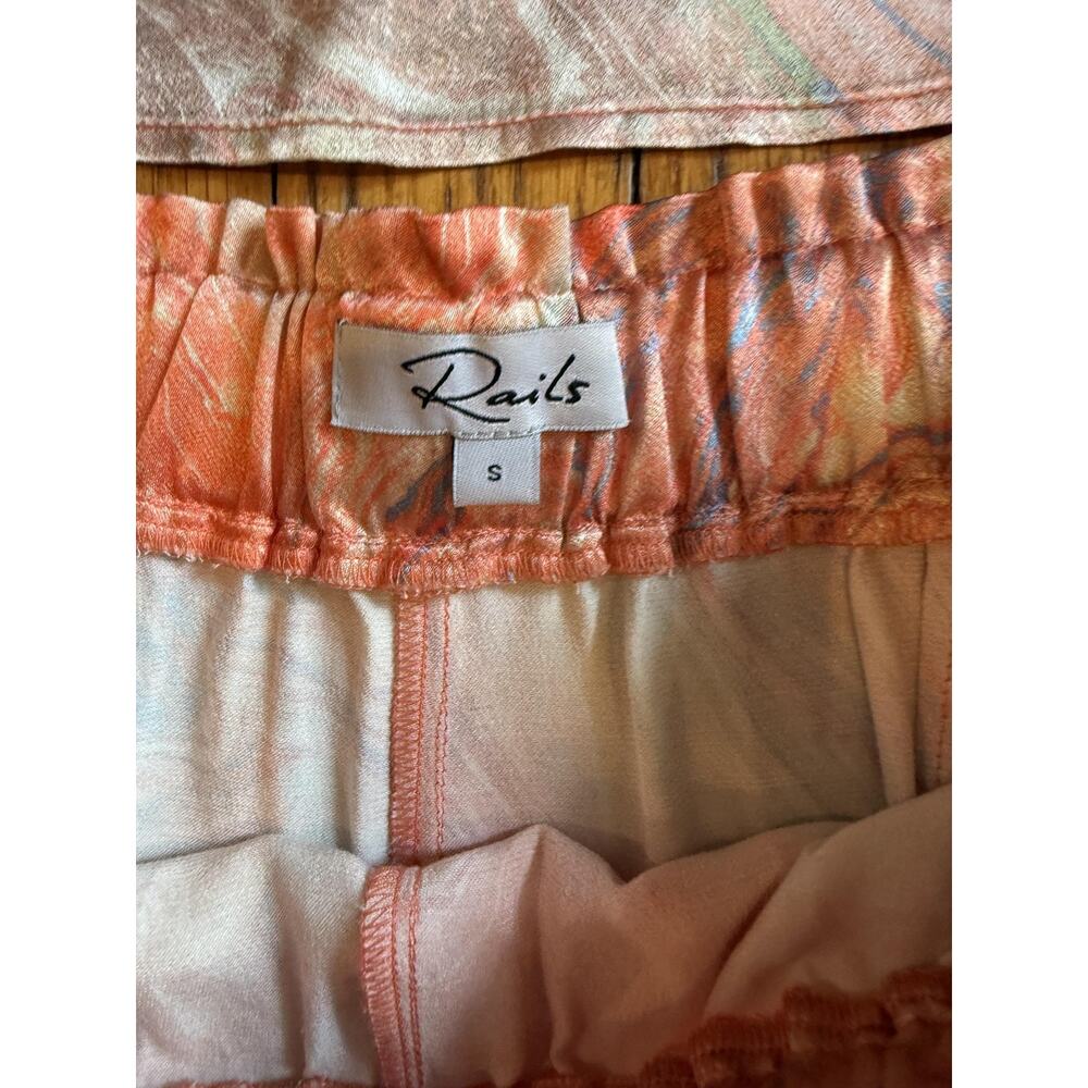 Rails Top Shorts Set Womens Small Extra Small Pastel Marble Ida Leighton Lounge - Picture 4 of 10